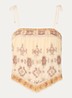 Zelie top met print - Geel