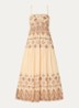 Zema off-shoulder maxi jurk met print - Geel