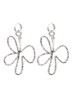 Bloomed Oorringen met hanger - Zilver