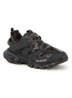 Track sneaker met mesh detalis - Zwart