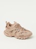 Track sneaker met mesh detalis - Lichtbruin