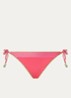Blika Nazca bikinislip met geknoopt detail en lurex - Donkerroze