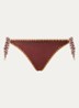 Blika Nazca tanga bikinislip met lurex - Chocoladebruin