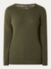 Fijngebreide pullover - Olijfgroen