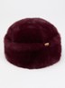 Cherrybush muts van imitatiebont - Aubergine