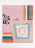 Diegous sjaal met print 200 x 85 cm - Donkerroze