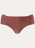 Isla bikinislip met metallic finish - Kastanjebruin