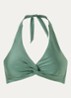 Isla halter bikinitop  - Olijfgroen