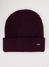 Shea muts met logo - Aubergine
