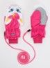 Wanten met print - Fuchsia