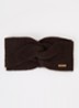Witzia oorwarmers met strik detail - Donkerbruin