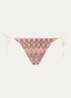 Amber Baila bikinislip met structuur - Donkerroze