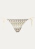 Amber Baila bikinislip met structuur - Groen