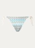 Amber Baila bikinislip met structuur - Blauw