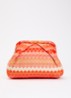 Pala Bonita clutch met streepprint - Oranjerood