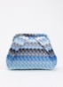 Pala Bonita clutch met streepprint - Kobaltblauw