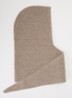 Tie sjaal met capuchon van wol - Donkerbeige