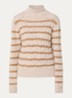 Thebe kabelgebreide trui in alpaca wolblend - Creme