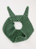 Dusol sjaal in wolblend met streepprint 120 x 18,5 cm - Groen