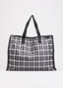 Hecky shopper met print - Donkerblauw