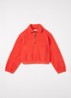 Mazzy sweater met halve rits - Rood