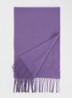 Milan sjaal van scheerwol 120 x 35 cm - Paars
