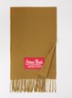 Milan sjaal van scheerwol 120 x 35 cm - Mosterd