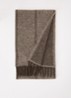 Morywo sjaal in alpaca wolblend 220 x 33 cm - Bruin