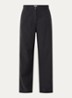 Pace low waist tapered fit chino met steekzakken - Zwart