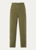 Pasop high waist cropped tapered fit broek met steekzakken - Mosgroen