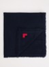 Soncol sjaal in kasjmier wolblend 50 x 50 cm - Donkerblauw