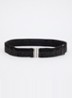 Viba riem met logoprint - Zwart