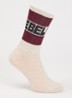 Vite sokken in katoenblend met logo - Bordeauxrood