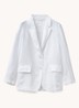 Blazer van linnen met klepzakken - Wit