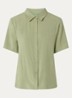 Blouse met kraag - Olijfgroen