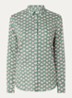 Blouse met print - Olijfgroen