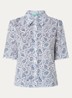 Blouse met print - Indigo