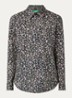 Blouse met print - Donkerblauw