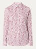 Blouse met print - Donkerrood