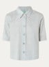 Blouse met print - Lichtblauw