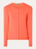 Fijngebreid vest met ronde hals - Orange
