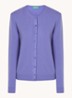 Fijngebreid vest van wol met ronde hals - Paars-36A / Paars