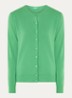 Fijngebreid vest van wol met ronde hals - Groen-0R8  / Groen