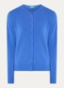 Fijngebreid vest van wol met ronde hals - Felblauw-14Q / Royalblauw