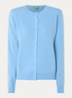 Fijngebreid vest van wol met ronde hals - LICHTBLAUWMELEE-93G / Lichtblauw