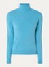 Fijngebreide coltrui van merino wol - Turquoise