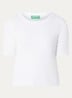 Fijngebreide pullover met ronde hals  - Wit