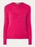 Fijngebreide pullover van merino wol - Fuchsia