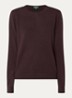 Fijngebreide pullover van merino wol - Bruin