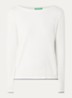 Fijngebreide pullover van scheerwol - Creme